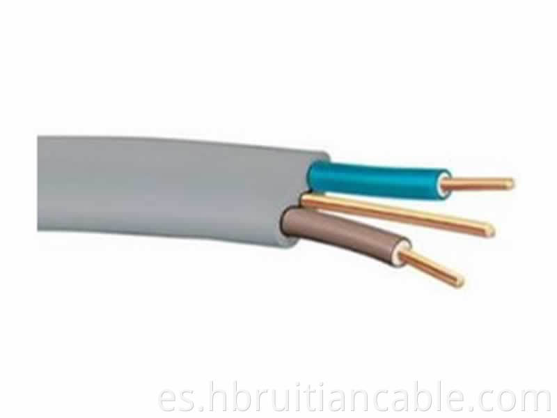 Cable de tierra plana gemela 2*1 mm2+e conductor de cobre PVC ALECHOS ALECHOS ALECHOS ELÉCTRICOS